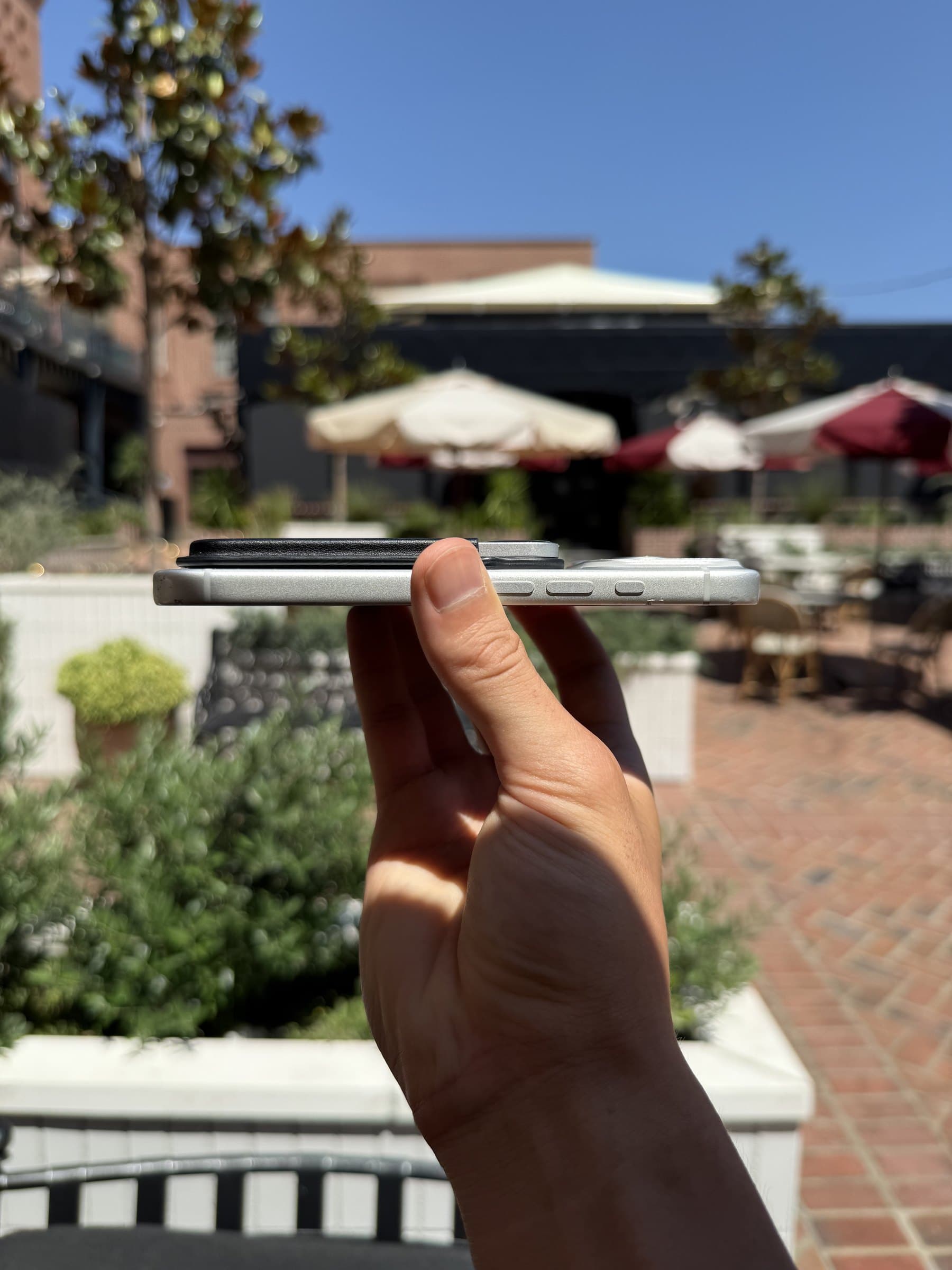 Moment Pro on an iPhone, seen side on